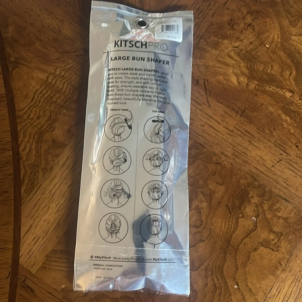 Kitsch Pro Large bun shaper in black NEW in package
